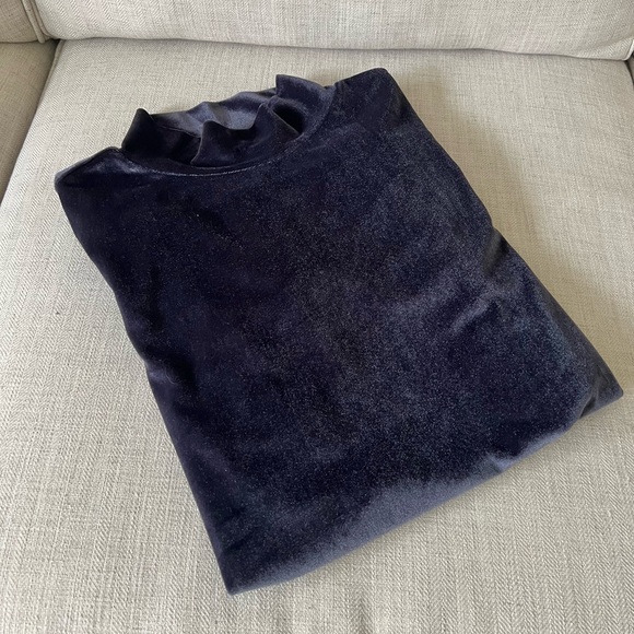 Loft Velvet Mock Turtleneck - Picture 6 of 15